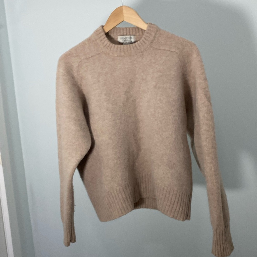 Cozy Tan Crew Neck Sweater